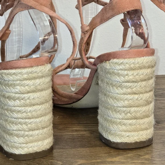 NWOT Gibson Latimer Tasha Suede Lace-up Sandals Women's Size 7.5M - Picture 9 of 13